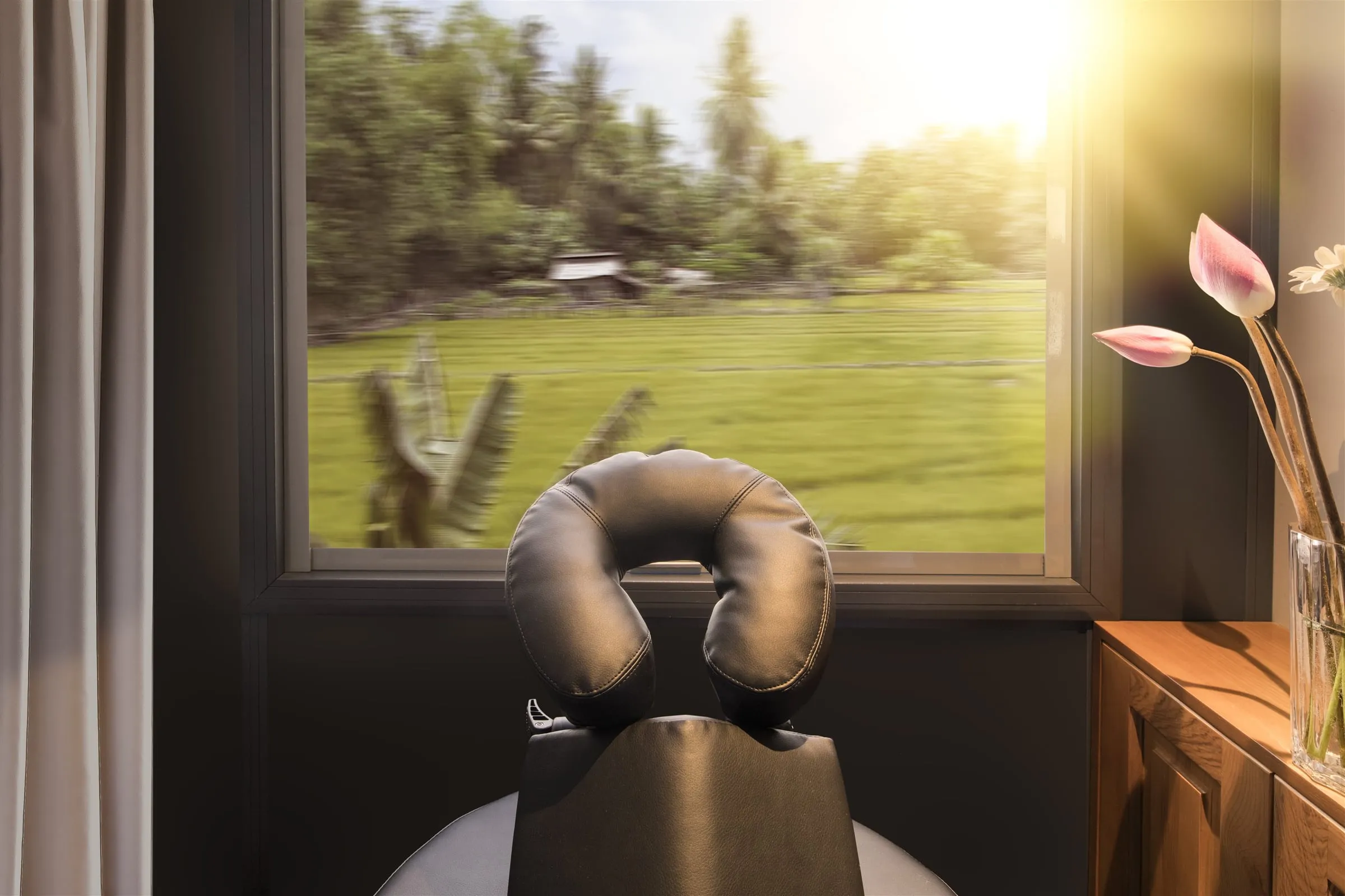 Massagesessel am Fenster im Vietage
